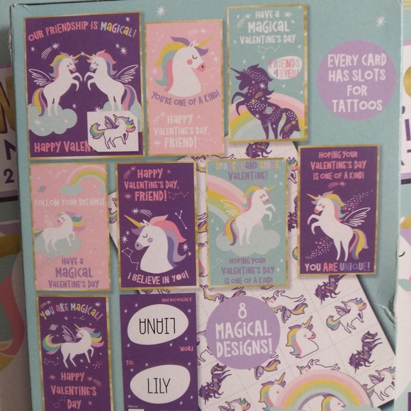 NIB 🦄 32 Unicorn Valentine's - Picture 4 of 9